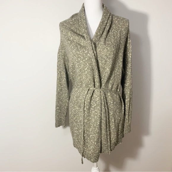 Tommy Bahama Metallic Gold Tie Belt Open Cardigan Size M - Picture 1 of 12